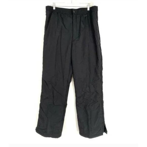 Obermeyer Tundra Side Zip Insulated Pants Ski Snowboard Black - Picture 1 of 6